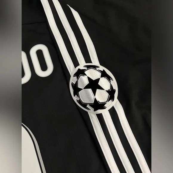 Ronaldo #9 Real Madrid 2006/2007 Black Longsleeve Retro Soccer Jersey S-XL UCL Shirts